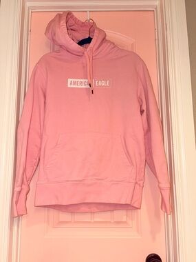 American Eagle Outfitters Pink Logo Hoodie